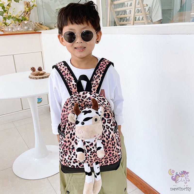 Balo đeo vai có túi bên hông phong cách Hàn Quốc dễ thương cho bé