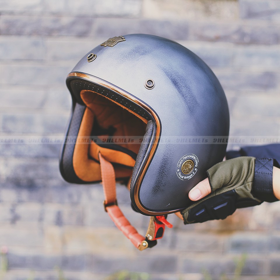 NÓN 3/4 ROYAL M20C - XƯỚC NHÁM