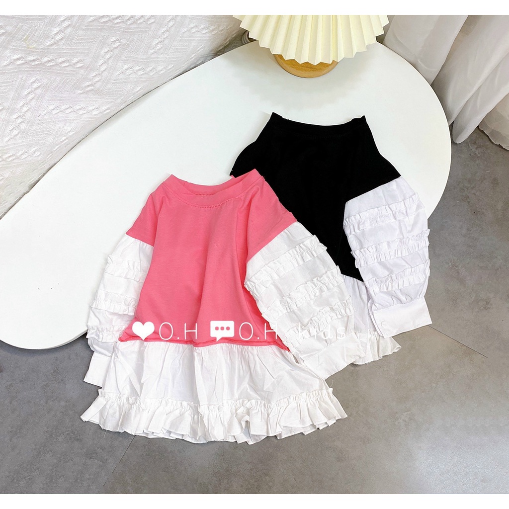 váy phốí bèo cho bé