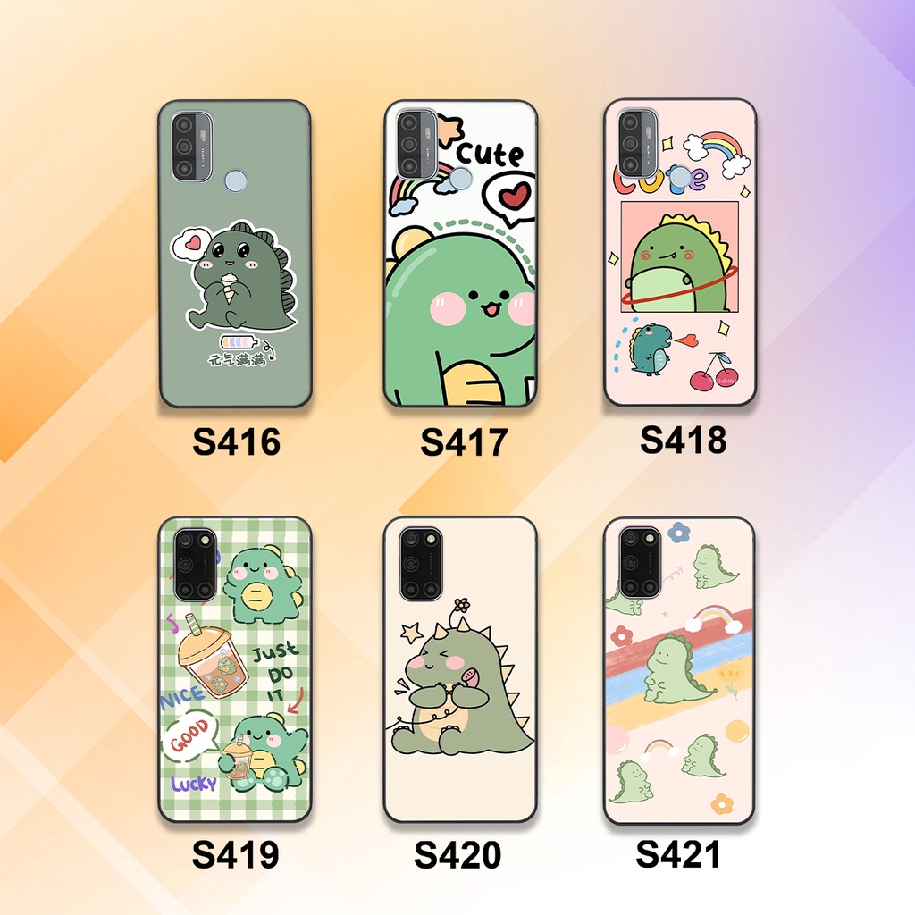 Ốp lưng Oppo A52 - A92 - A53 in hình khủng long cute