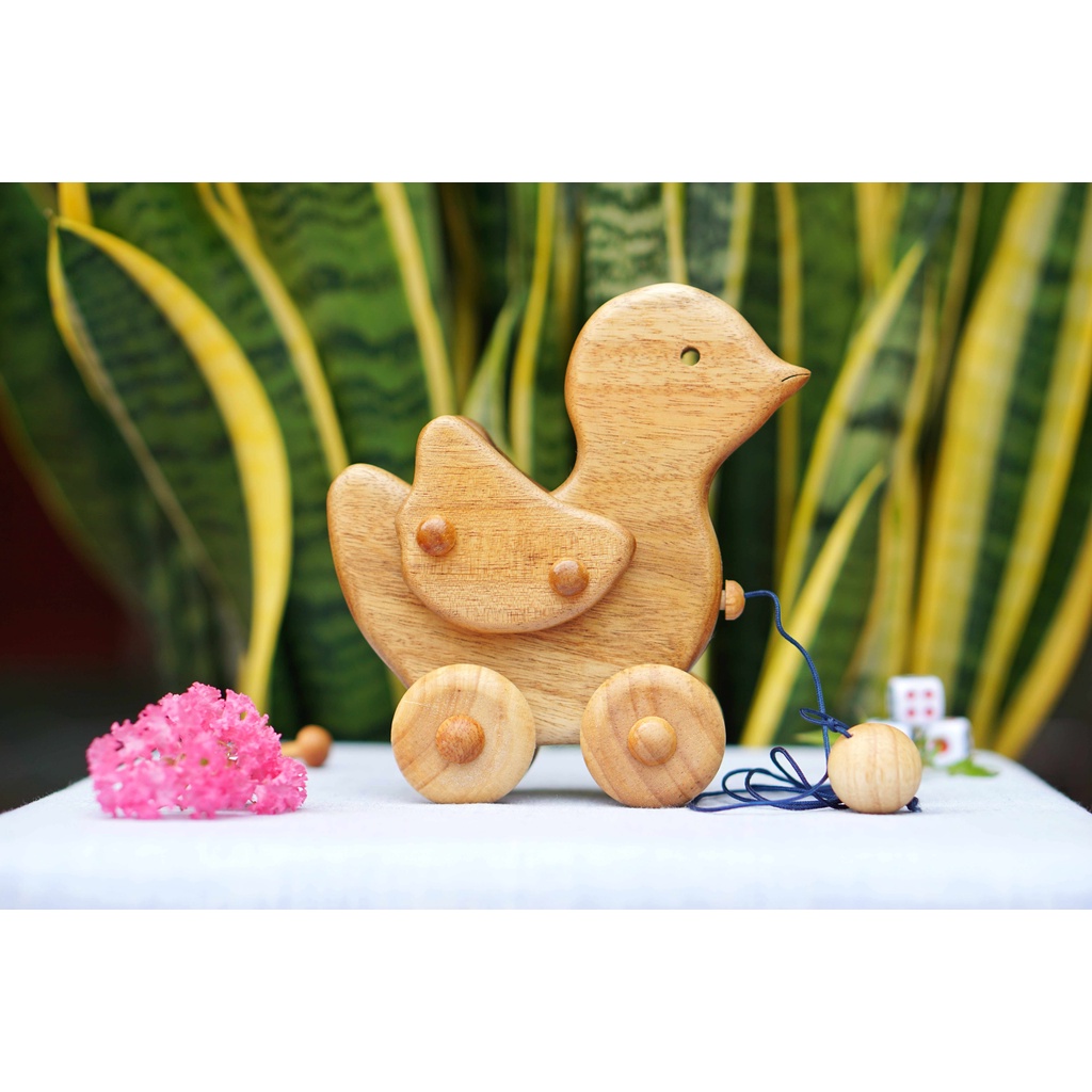 Đồ chơi xe gà bằng gỗ, gỗ tự nhiên, đồ handmade, quà sinh nhật, giáng sinh cho trẻ, đồ lưu niệm, đồ trang trí tủ kệ.