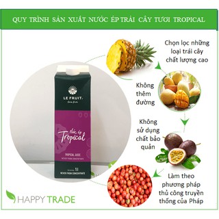 Nước ép Le Fruit trái cây tươi Tropical 1l