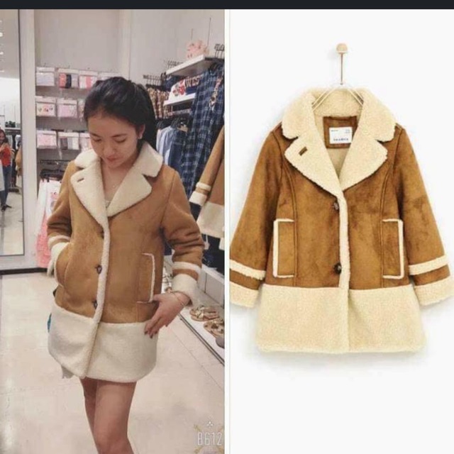 Áo da lộn zara kids 13-14