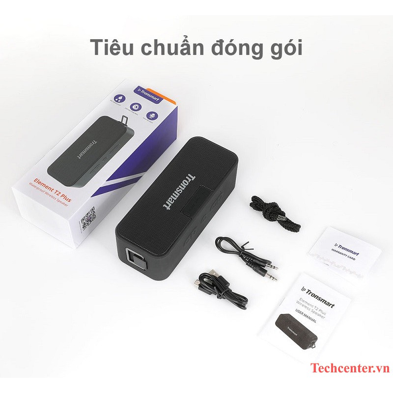 Loa Bluetooth Tronsmart Element T2 Plus - Chống Thấm Nước [ HÀNG CHÍNH HÃNG ]