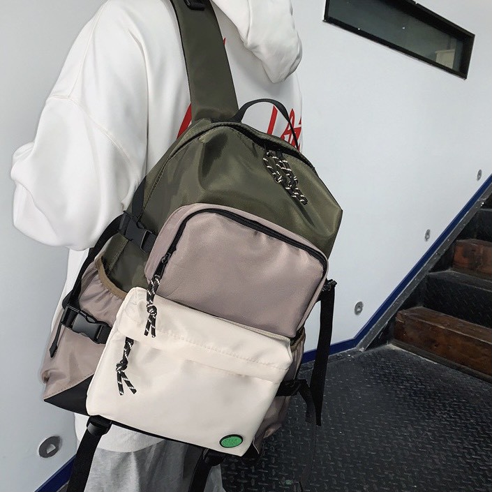 Balo Ulzzang ♥️FreeShip♥️ Cặp Đi Học Unisex Local Brand Chống Nước Đựng Laptop BL07