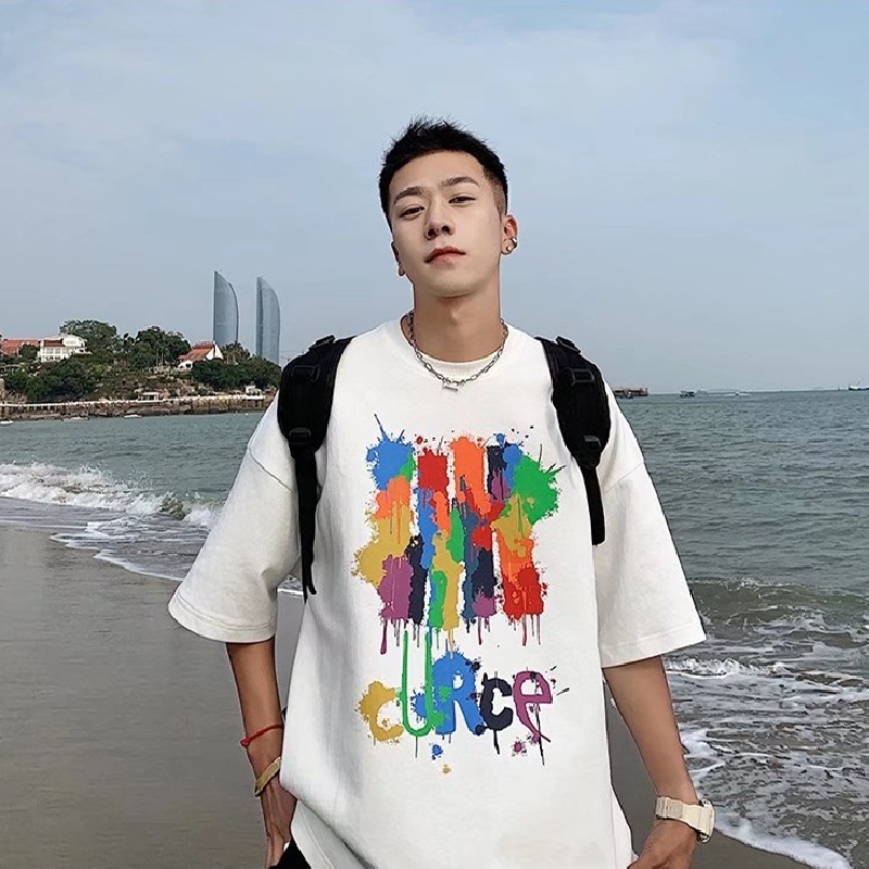 Áo Thun Tay Ngắn Thời Trang Phong Cách Hàn Năng Động Cho Nam size M-8XL