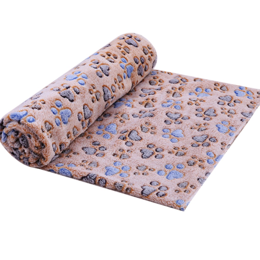 Chăn dành họa tiết dấu chân chó mèo dành cho thú cưng