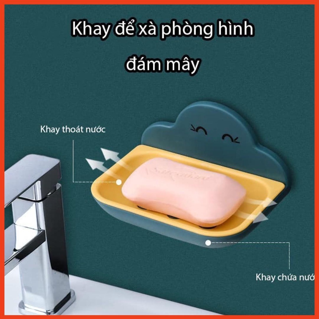 Kệ để xà bông xà phòng hình đám mây, hình cá heo trong nhà tắm