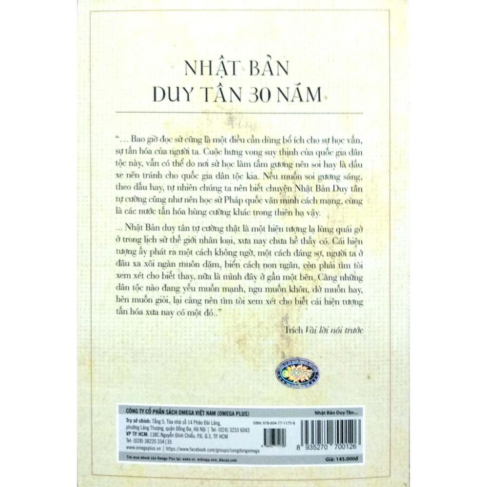 Sách AlphaBooks - Nhật Bản duy tân 30 năm (Tái bản 2018)