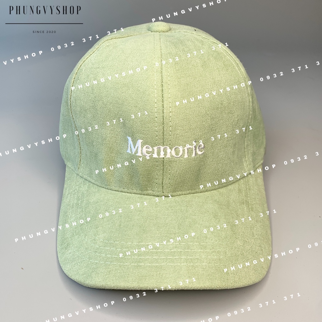 [Mã FAMARAL1 giảm 10K đơn 50K]Mũ LƯỠI TRAI unisex NAM NỮ- THÊU MEMORIE - nón kết