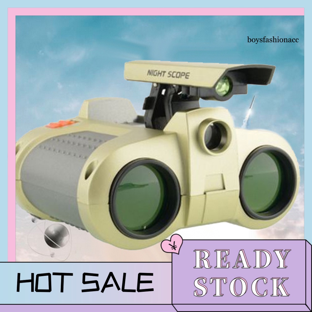 【Ready Stock】BBC–4x30mm Foldable Night Vision Kids Binoculars Telescope Children Education Toy