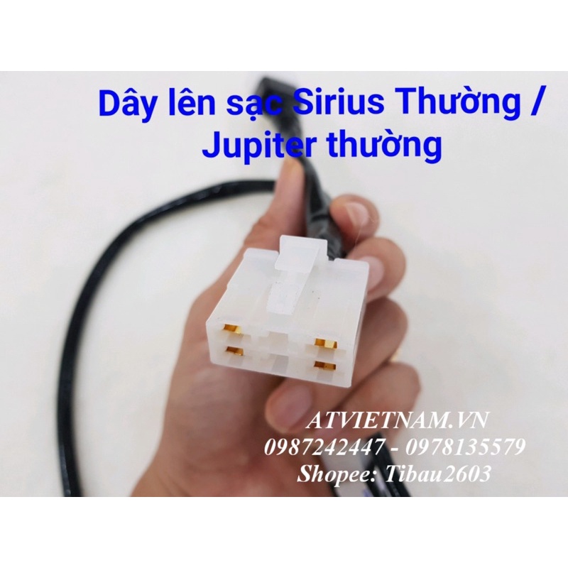 Dây lên sạc chuyển điện bình cho Jupiter / Sirius thường