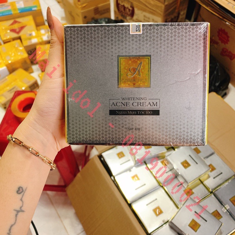 Kem Ngừa Mụn Siêu Tốc Độ Acosmetics, Gồm serum chấm mụn và Kem dưỡng ngừa thâm | BigBuy360 - bigbuy360.vn