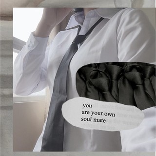 Black Caravat - Cà vạt đen dài có khoá kéo, không cần thắt
