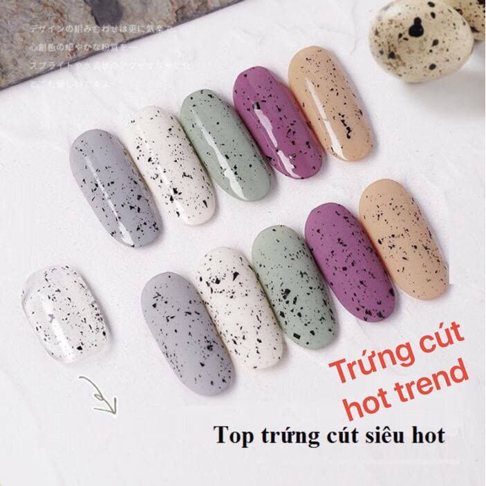 Sơn top trứng cút sơn móng tay sơn gel As sơn móng tay gel phụ kiện nail 15ml