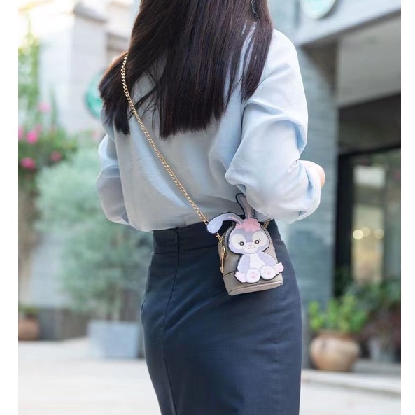 Túi Đeo Chéo mini Hình Thỏ Tím Dễ Thương