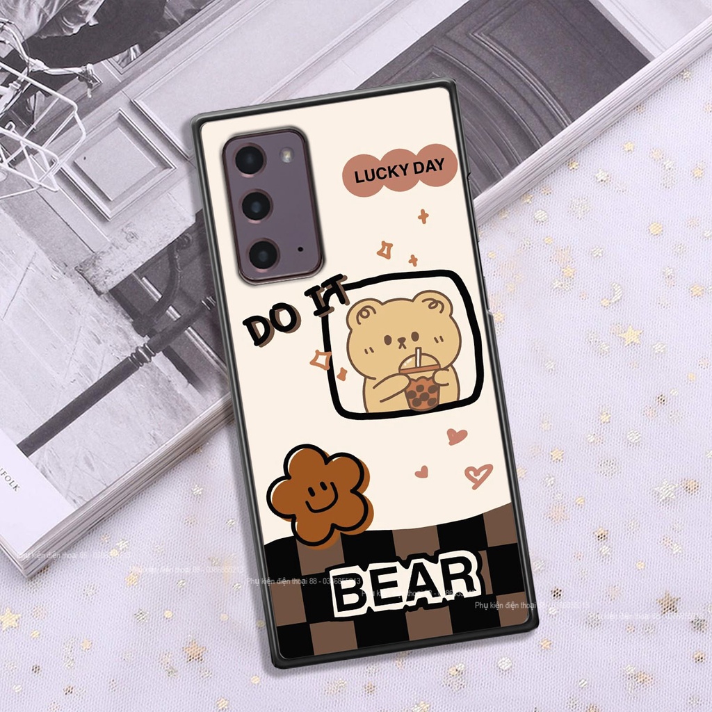 Ốp lưng Samsung NOTE 20 happy day, gấu bear dễ thương - BỀN - ĐẸP -BAO GIÁ TOÀN THỊ TRƯỜNG