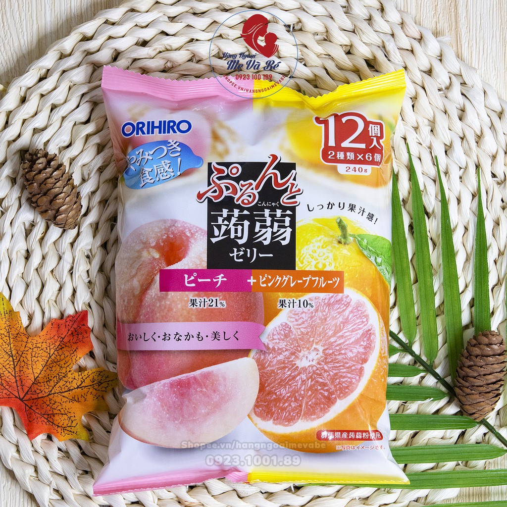 Thạch trái cây Orihiro, thạch hoa quả đủ loại Nhật Bản 12m+ [Date T8 - T12/2021] | BigBuy360 - bigbuy360.vn