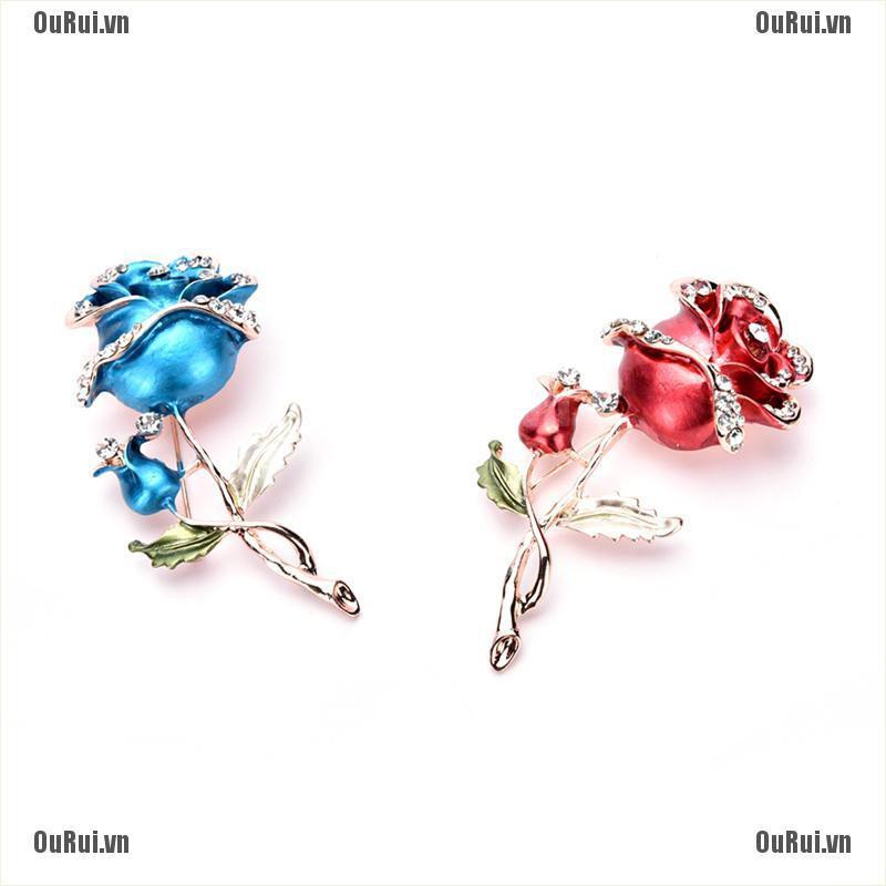 Ghim Cài Áo Hình Hoa Hồng Sang Trọng