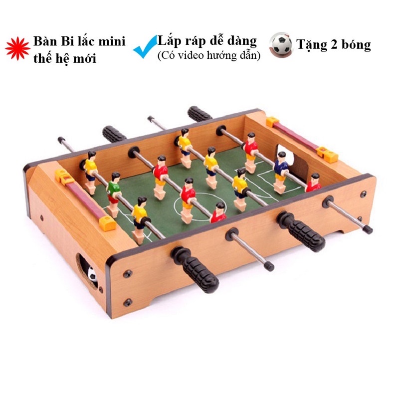 BỘ ĐỒ CHƠI BÀN ĐÁ BANH BI LẮC GỖ TO CHO BÉ CHƠI TẠI NHÀ CỰC THÍCH