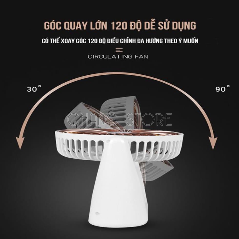 Quạt Tích Điện Super Fan, Quạt Để Bàn Mini Cực  Mát Nhỏ Gọn Tiện Lợi Khi Mang Theo