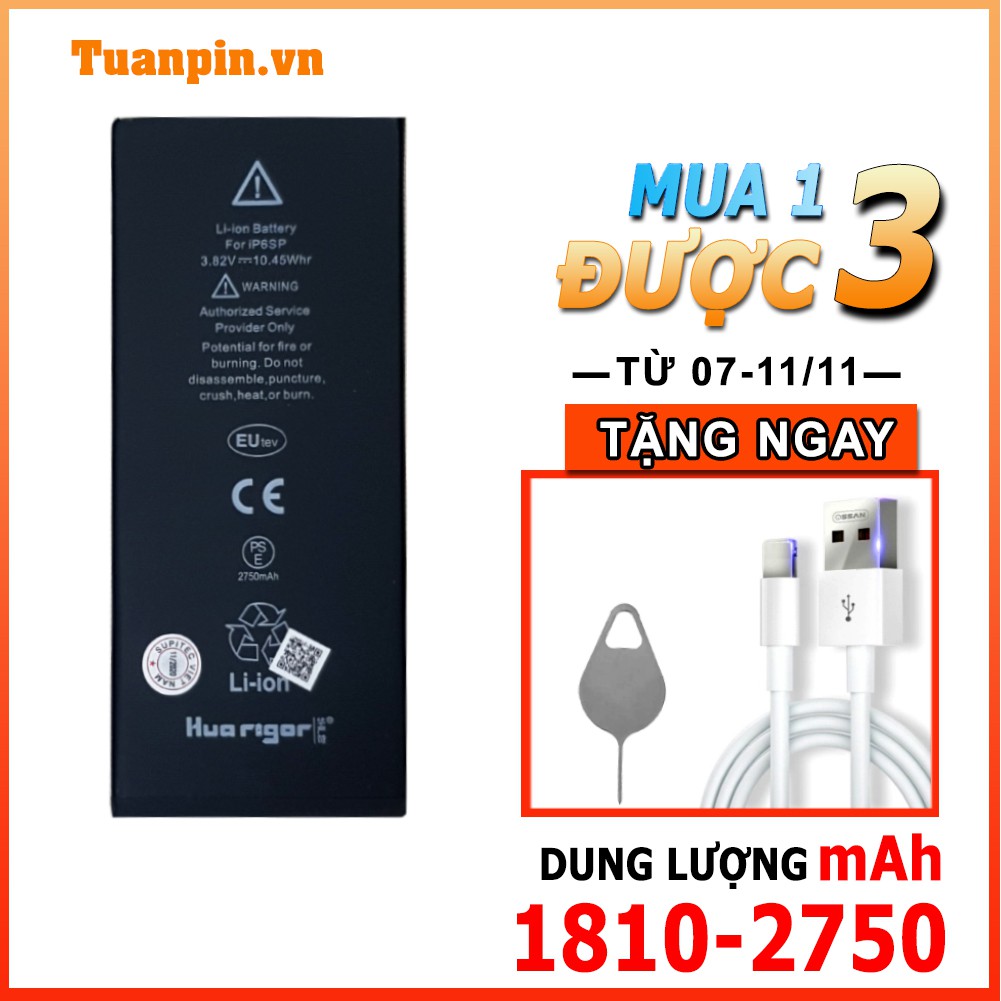 Pin Iphone 6/ 6s/ 6 plus / 6s plus  - EUTEV Chính hãng - Bảo hành 12 tháng - Hoàn tiền 100% nếu khôn