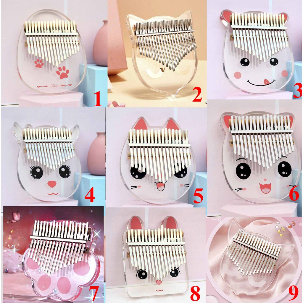 Đàn Kalimba Acrylic chính hãng Anca có đầy đủ phụ kiện