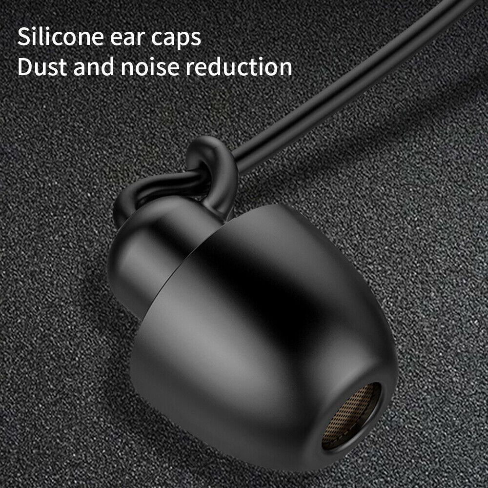 Tai Nghe Nhét Tai Có Dây Bằng Silicon Mềm Nhẹ Chống Ồn Kèm Mic Đầu Cắm 3.5mm Cho Điện Thoại / Máy Tính Bảng / Laptop