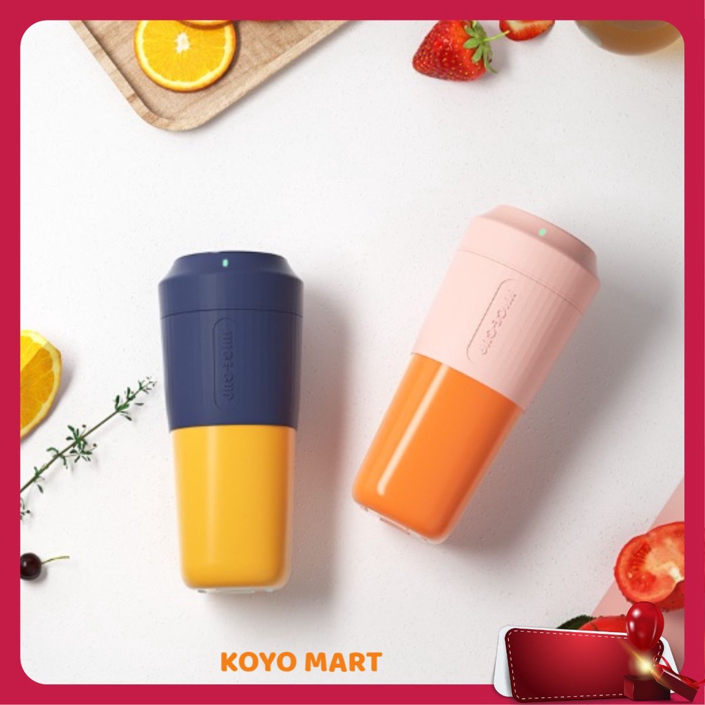 Máy xay sinh tố mini Juice Cup, dung lượng pin lớn 3000 mAh, 500ml, xay hoa quả