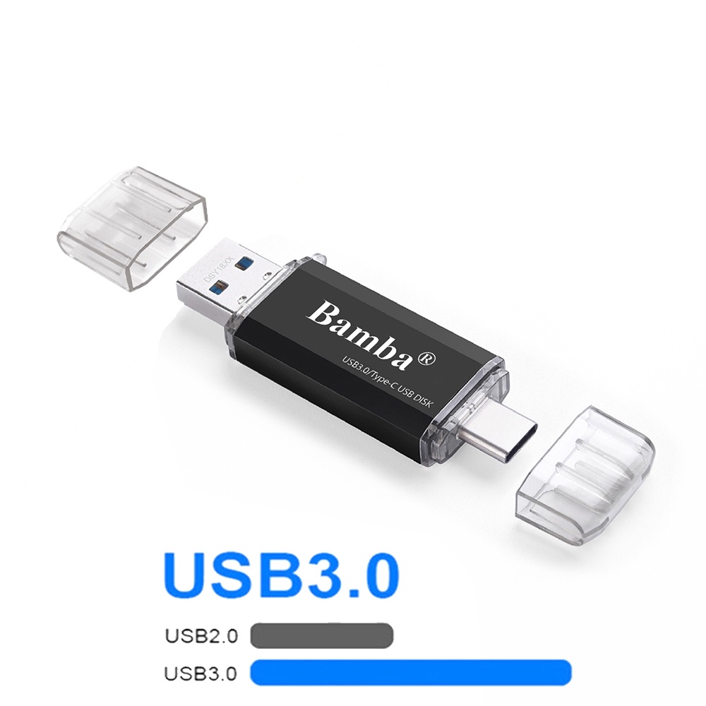 USB Bamba cao cấp 2 đầu - 1 đầu USB 3.0 và 1 đầu USB-C dung lượng từ 32GB đến 128GB