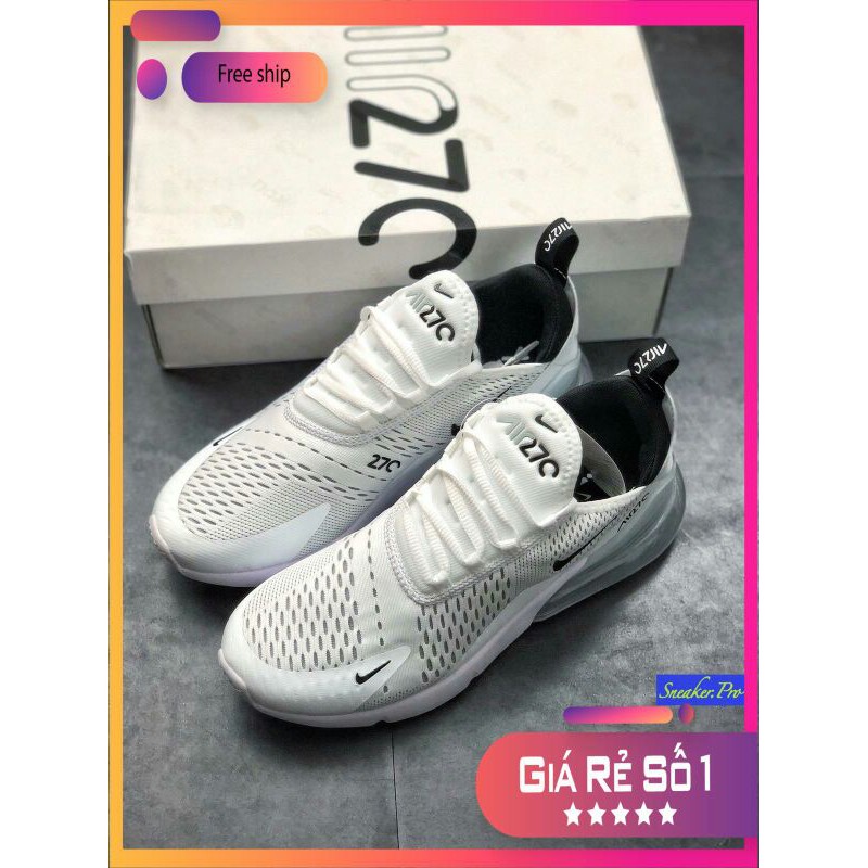 (VIDEO CẬN CẢNH + FREESHIP) Giày thể thao sneaker Air Max 270 full trắng siêu đẹp, hot hit cho nam và nữ
