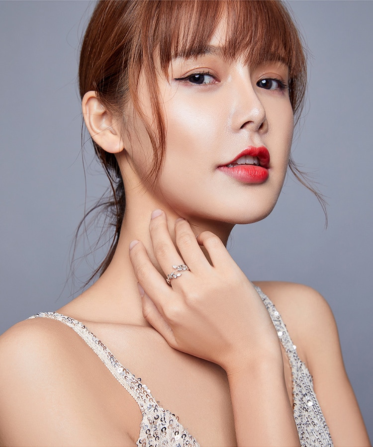 Nhẫn Bamoer Bạc 925 sáng bóng không gây dị ứng thời trang cho nữ