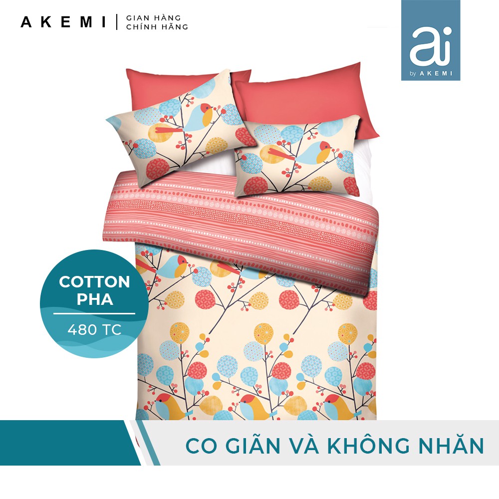 Bộ Ga và Vỏ Gối Ai by AKEMI Joyvibes 480TC- Hickley, 4 món