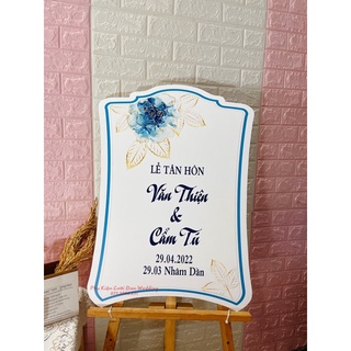 Bảng tên đám cưới để cổng
