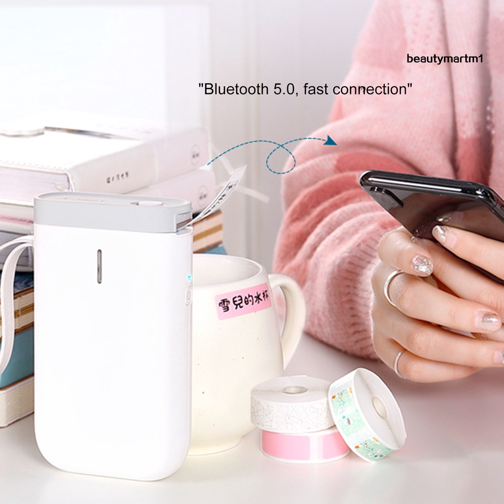 Máy In Nhiệt Mini Kết Nối Bluetooth Tự Động Bằng Kim Loại