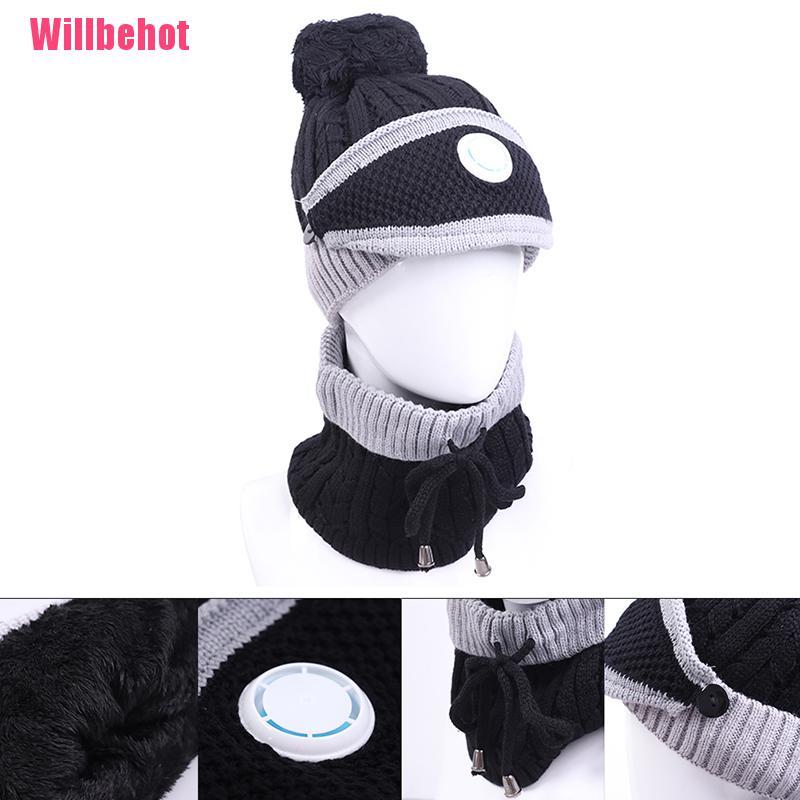 Bộ 3 Mũ Len Beanie Kèm Khăn Choàng Cổ Giữ Ấm Mùa Đông