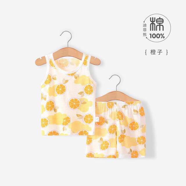 Bộ Ba Lỗ Cotton Thông Hơi Hàng Quảng Châu, Đồ Bộ Ba Lỗ Cho Bé size 73-110 từ 1-4 tuổi