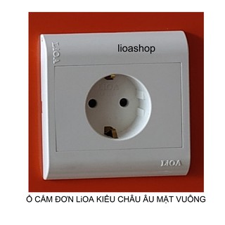 Ổ CẮM ĐƠN LiOA KIỂU CHÂU ÂU- SCHUKO.
