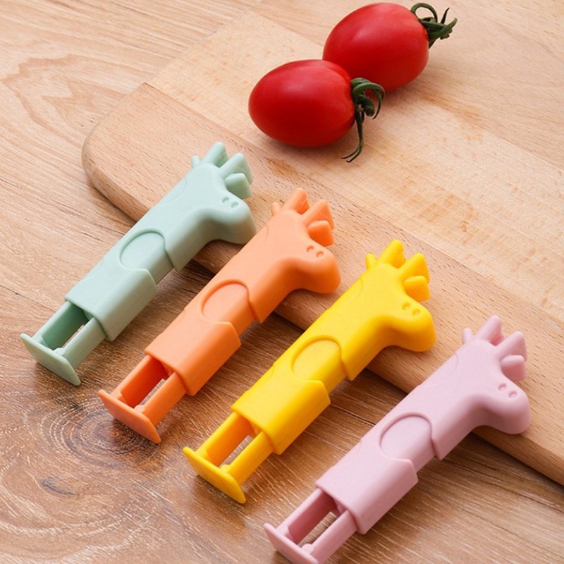 Kẹp miệng túi bảo quản thực phẩm/ trà sữa chống bụi/ ẩm thiết kế nhỏ gọn tiện dụng cho nhà bếp