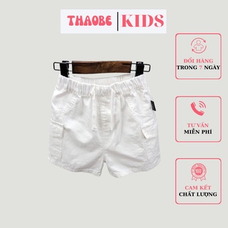 Quần ngố đùi bé trai quần short đùi KAKI 3 màu mùa hè cho bé trai và bé gái từ 8kg-32kg Thời Trang Trẻ Em THAOBE KIDS