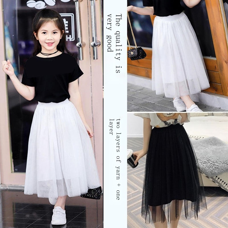 Chân Váy Lưới Dáng Vừa Thời Trang Mùa Hè Mới 2022 Cho Bé Gái