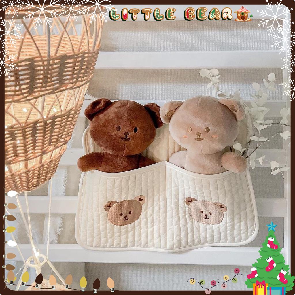 Túi Treo Xe Đẩy Phong Cách Hàn Quốc Treo Cũi Cho Bé, Túi Đựng Bình Sữa Đa Năng - Little Bear