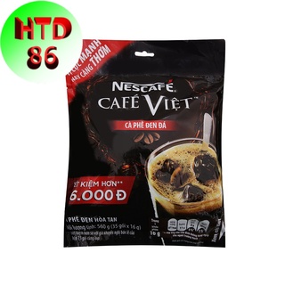 Cà phê đen đá Nescafe Việt bịch 35 gói - cafe đen đá