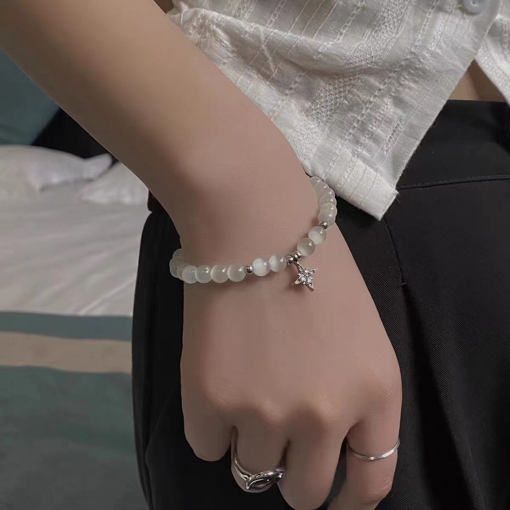 Vòng Tay Chuỗi Hạt Đá Opal Cao Cấp Thời Trang Mùa Hè 2022