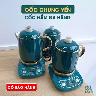 Cốc chưng yến 🍃 Cốc hầm đa năng bằng sứ tráng men nano 3 lớp có đế tiếng Việt logo UNDER1000K kèm hướng dẫn sử dụng