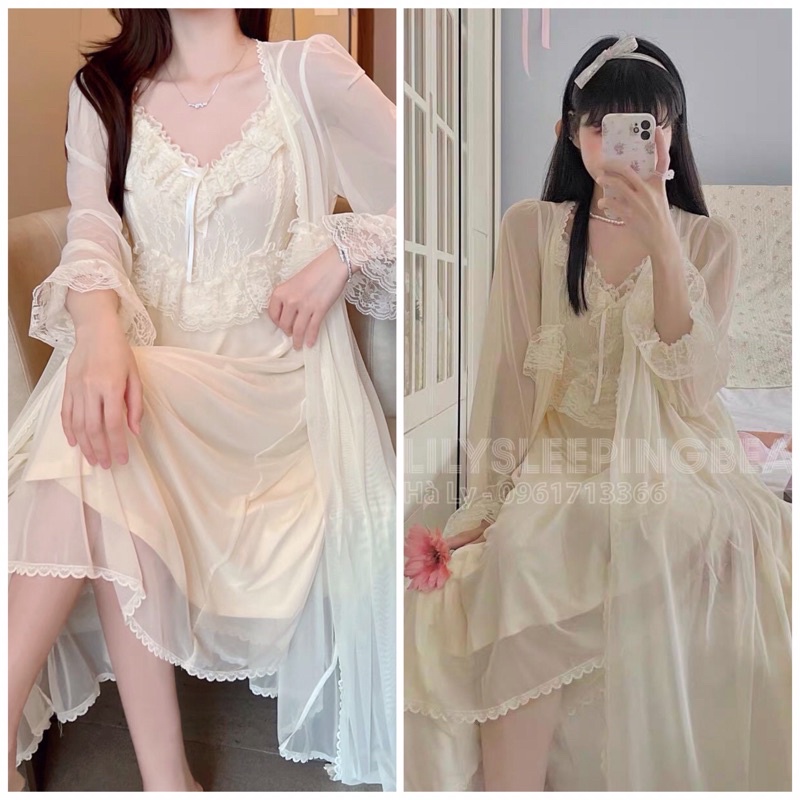ĐẦM NGỦ KÈM CHOÀNG SEXY QUYẾN RŨ ULZZANG