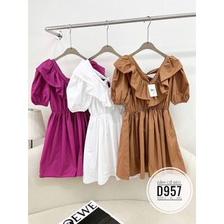 Bigsize Đầm cổ bèo D957
