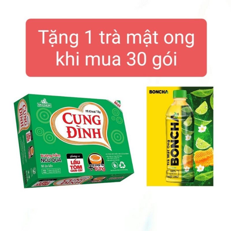 Thùng mì gói cung đình Lẩu tôm chua cay