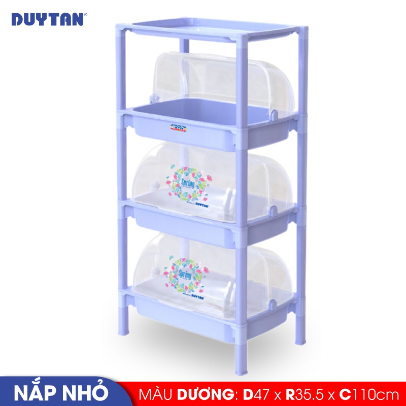 Kệ nắp nhựa Duy Tân size nhỏ loại 3 ngăn - No.04106