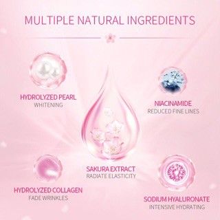 [Hũ 100 miếng 70g] Mặt Nạ Mắt hoa anh đào sáng da giảm bọng thâm LAIKOU Sakura Extract Mask